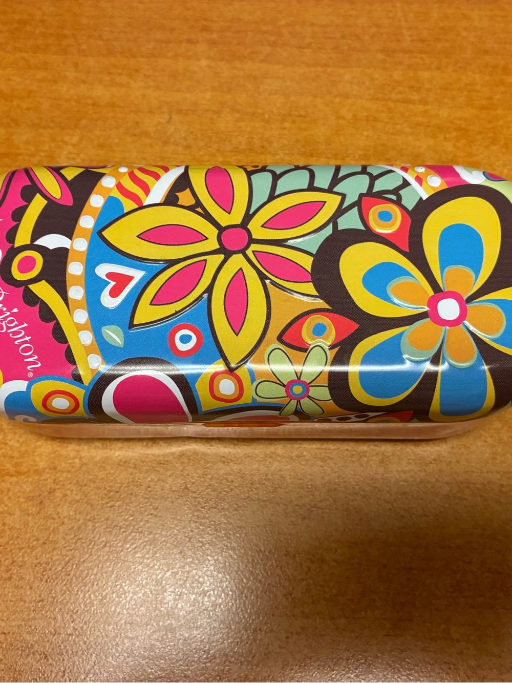 Brighton Boho Colorful Floral Hard Glasses Case - Pink, Yellow, Blue
